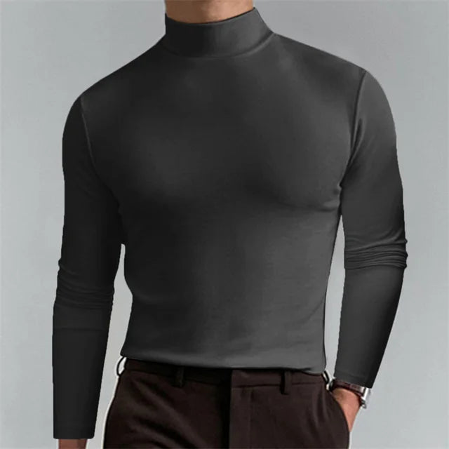 Milo Slim Fit Coltrui Heren | Lange Mouw