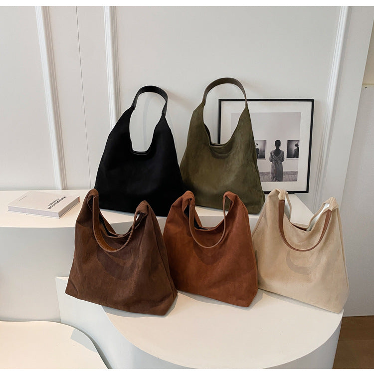 Sorella - Suède Schoudertas met Luxe Clutch