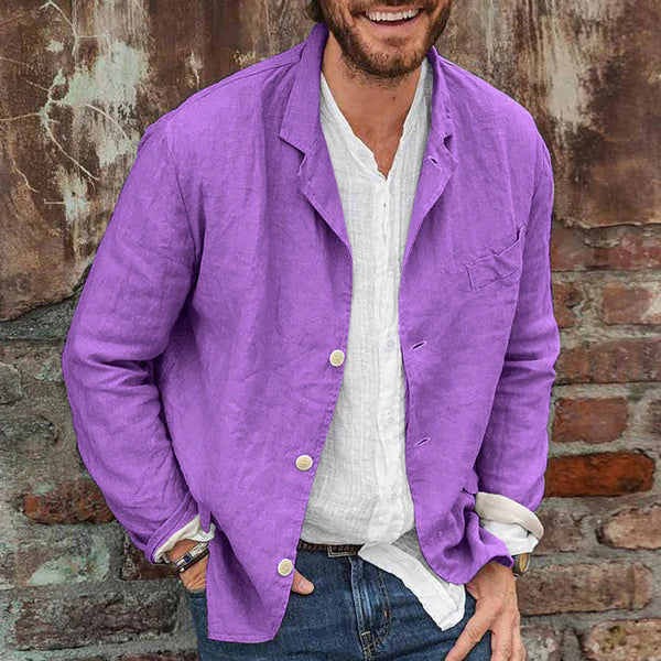 Elvano - Stijlvolle Katoen-Linnen Blazer voor Heren