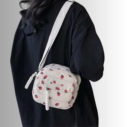 Corduroy crossbody tas dames – kleine schoudertas in zachte ribstof, meerdere kleuren