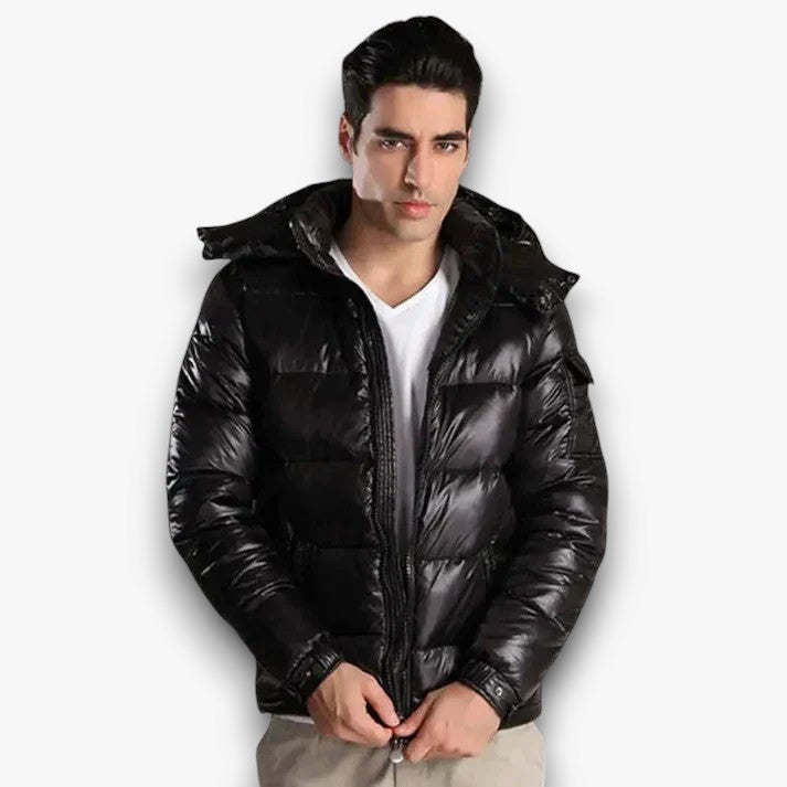 Pufferjack Heren | Glanzend & Gewatteerd Model