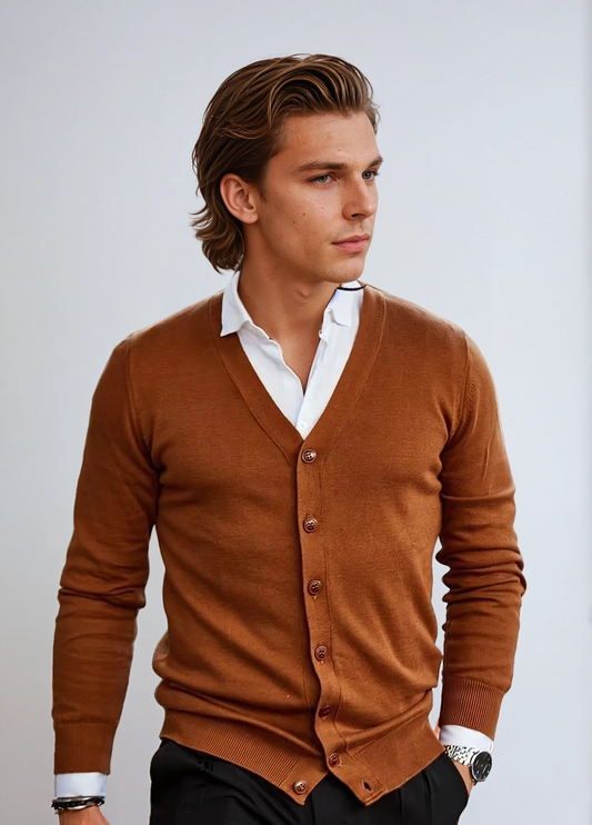 Tinho Vest Heren | V-Hals & Knoopsluiting