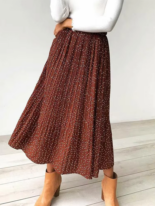 Fiorine - Zwierige Midi-Rok met Bloemenprint