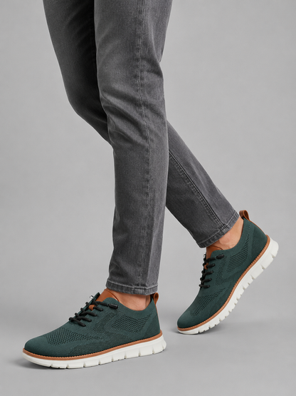 Knitted Casual Sneakers For Men | Lace-Up