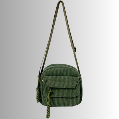 Corduroy crossbody tas dames – kleine schoudertas in zachte ribstof, meerdere kleuren
