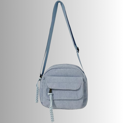 Corduroy crossbody tas dames – kleine schoudertas in zachte ribstof, meerdere kleuren