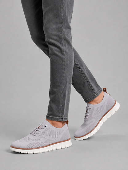 Knitted Casual Sneakers For Men | Lace-Up
