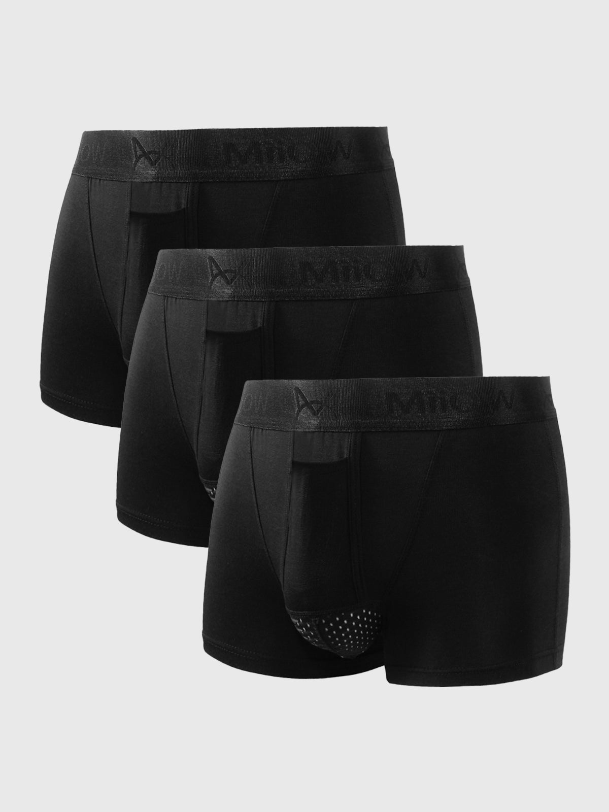 3-Pack Comfortabele Dual Pouch Boxers – Ademend &amp; Ondersteunend Ondergoed voor Heren