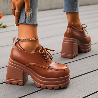 Dames Plateau Schoenen | Chunky Blokhak