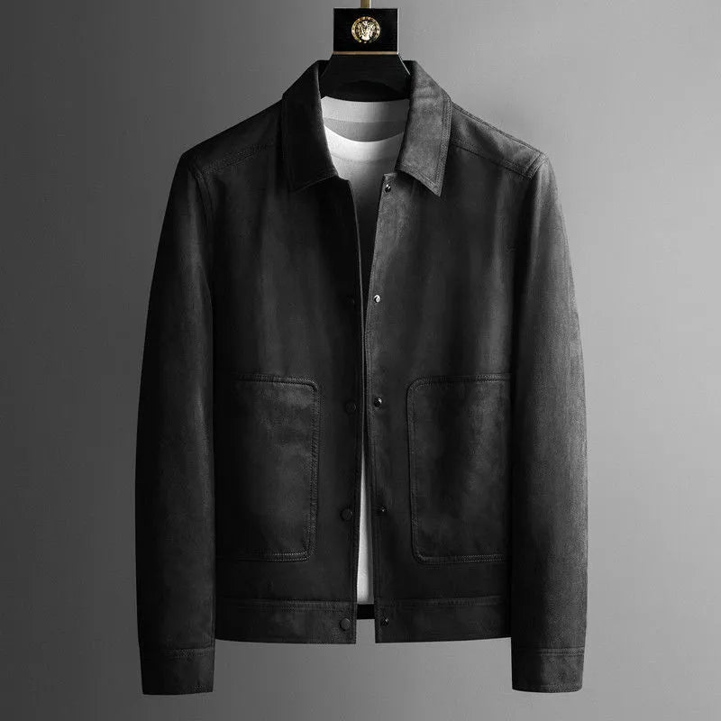 Elianzo - Luxe Suède Jack met Knoopsluiting