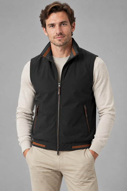 Heren Bodywarmer met Hoge Kraag