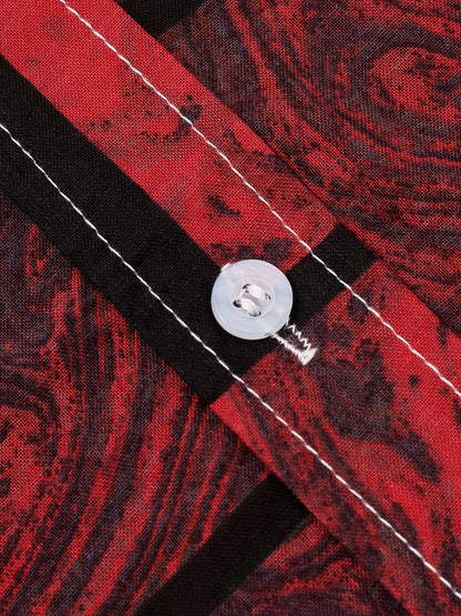Zomers katoenen overhemd met abstract patroon