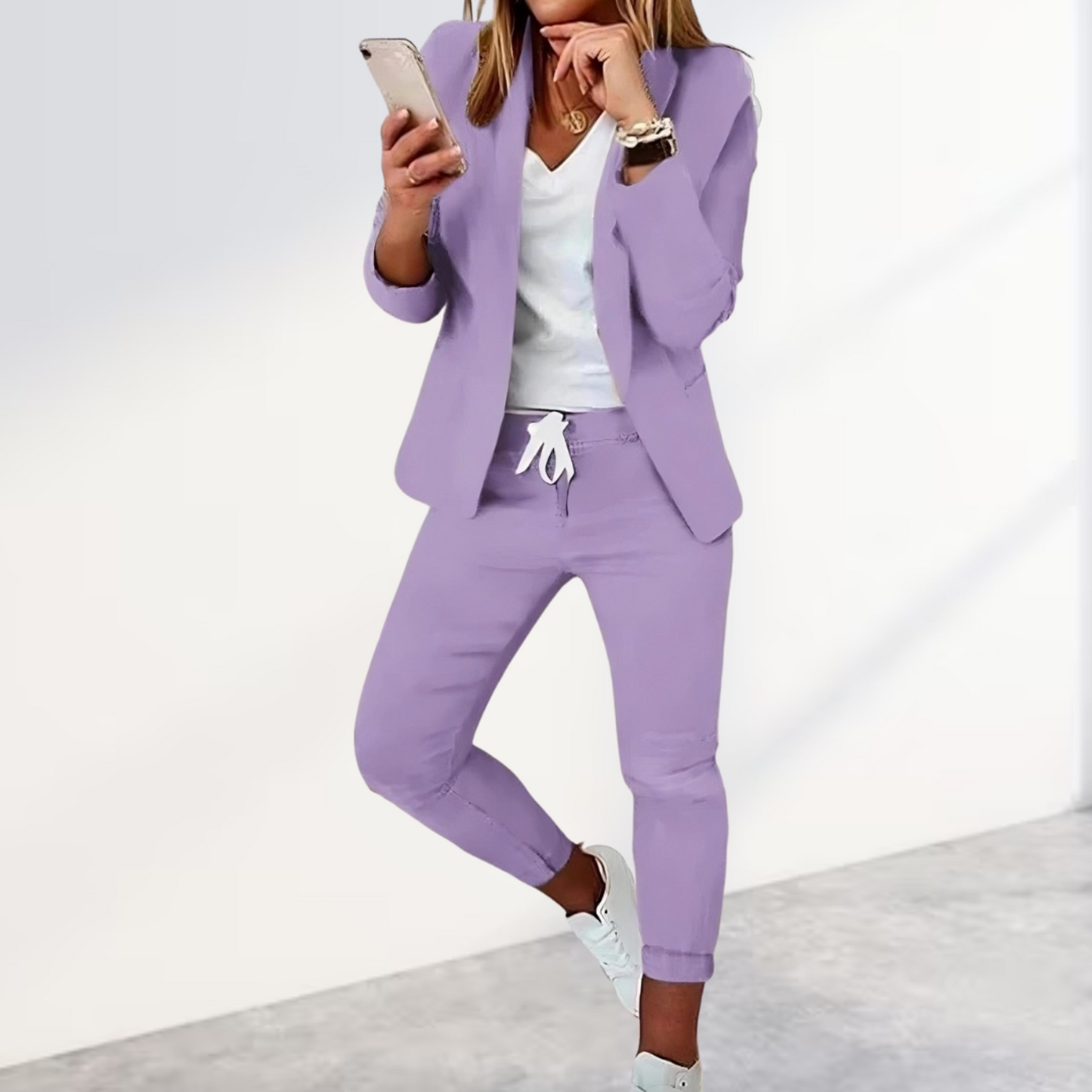 Noor Dames Pak | Blazer & Slim Fit Broek Set