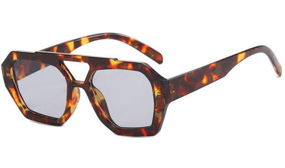 Statement Octagon Zonnebril – Fashion & Edge