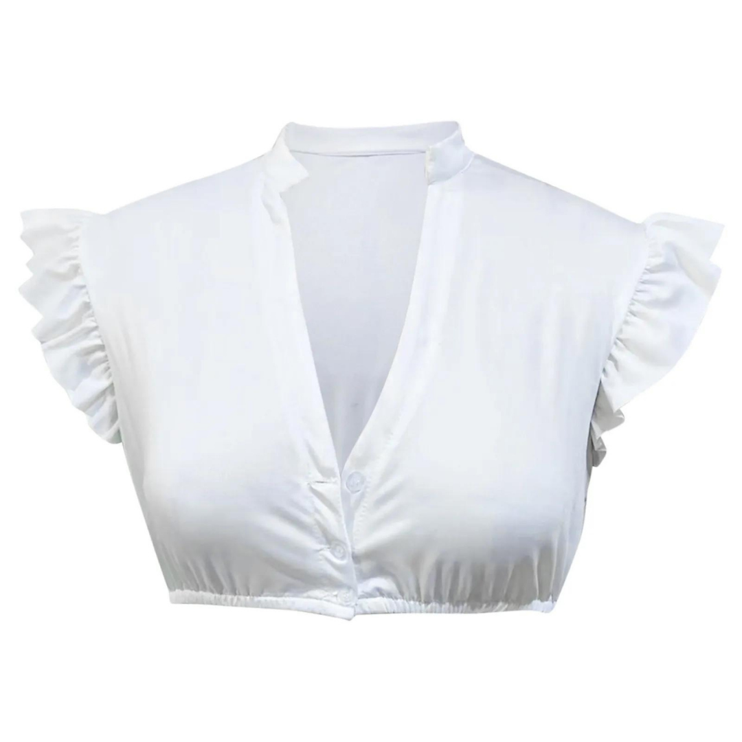 Witte Dirndl Blouse Dames – Traditioneel Oktoberfest