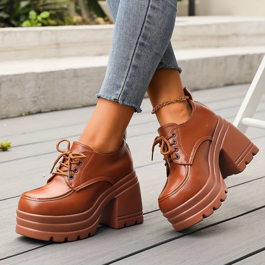 Dames Plateau Schoenen | Chunky Blokhak
