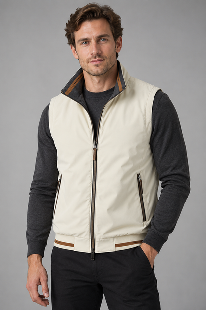 Heren Bodywarmer met Hoge Kraag