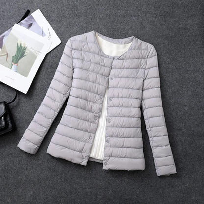 Evie Tussenjas Dames | Gewatteerd & Knoopsluiting