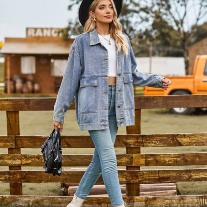Oversized dames denim jas – Comfortabel, stijlvol en ideaal voor het voorjaar