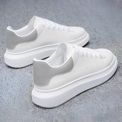 Unisex Witte Sneaker  – Leer & Plateauzool