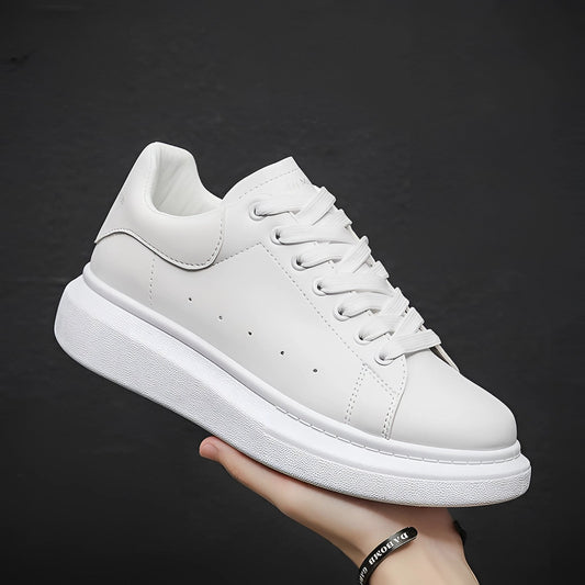 Unisex Witte Sneaker  – Leer & Plateauzool