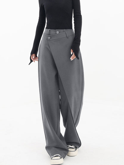 Lina Pantalon Dames | Wide Leg & Overslag