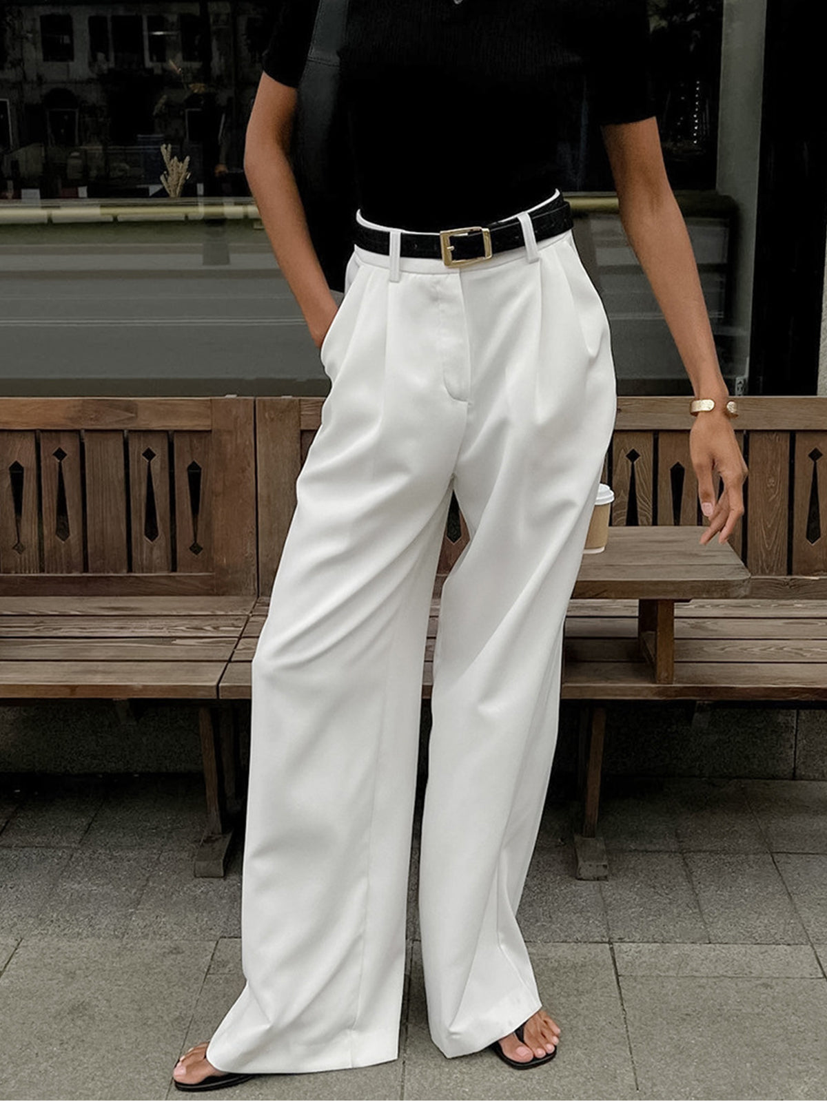Noa Pantalon Dames | Wide Leg &  Hoge Taille