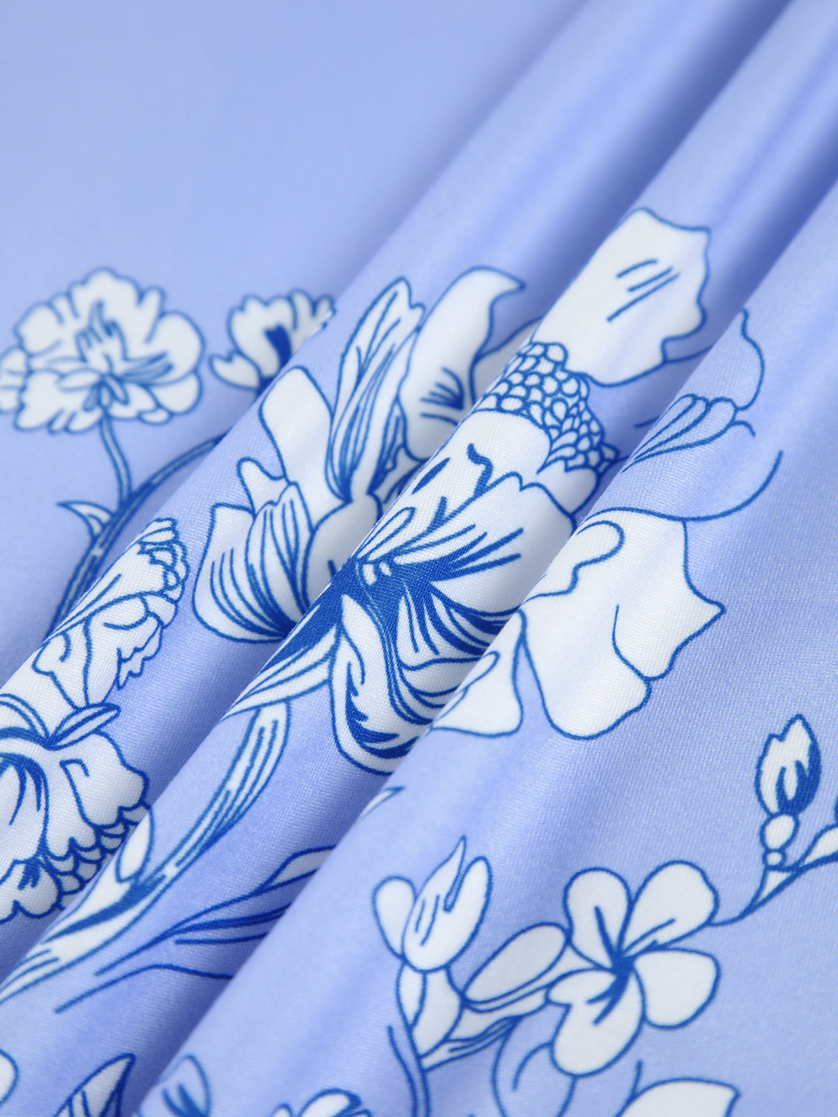 Elegante Lange Bloemenprint Jurk
