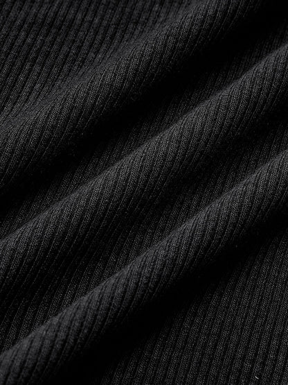 Noa T-Shirt Dames | Ribstof met Lange Mouwen
