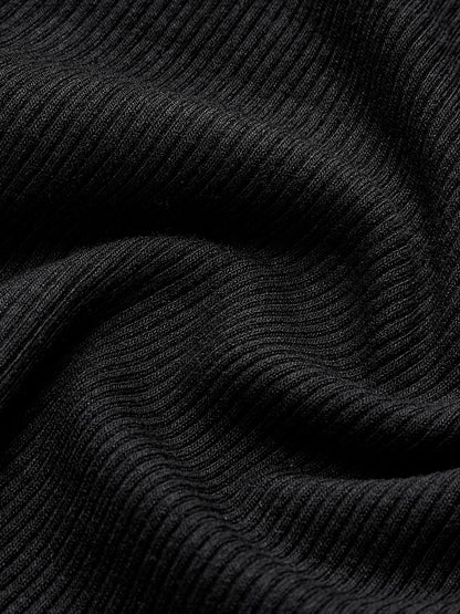 Noa T-Shirt Dames | Ribstof met Lange Mouwen
