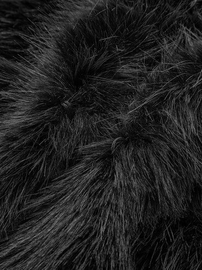 Faux Fur Jas Dames | Zwart Kort Model