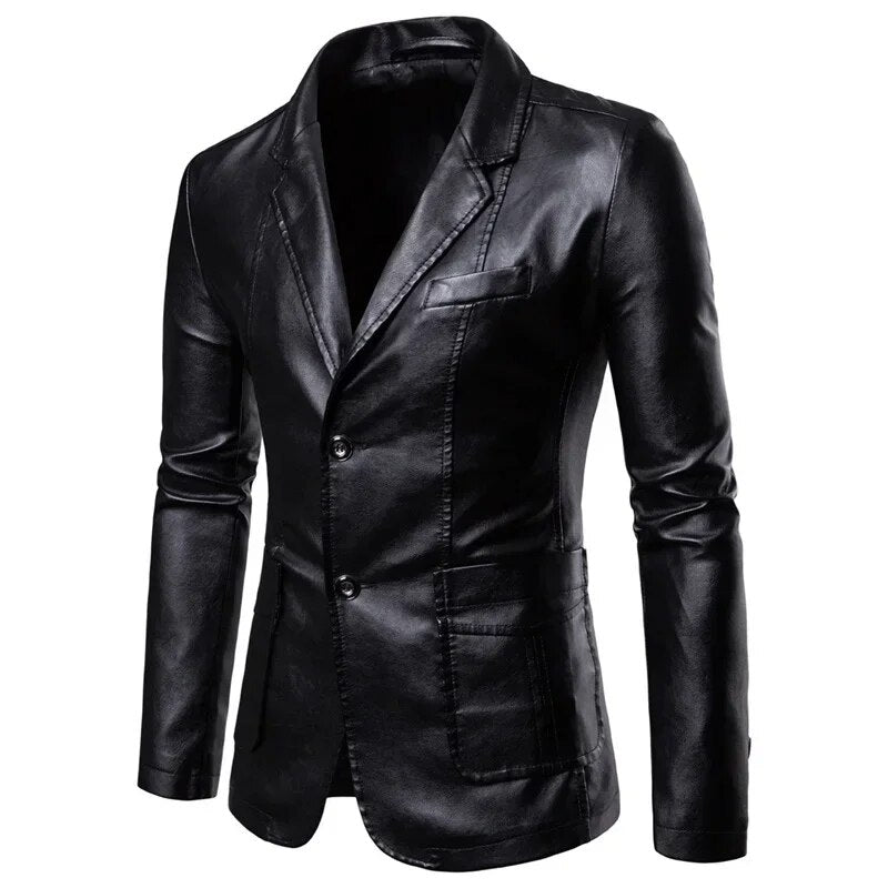 Bastien - Stijlvolle Leren Blazer voor Heren