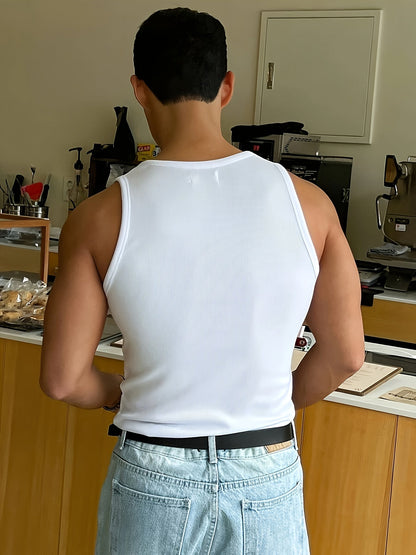Basic Ribbed Tanktop – Licht & Comfortabel