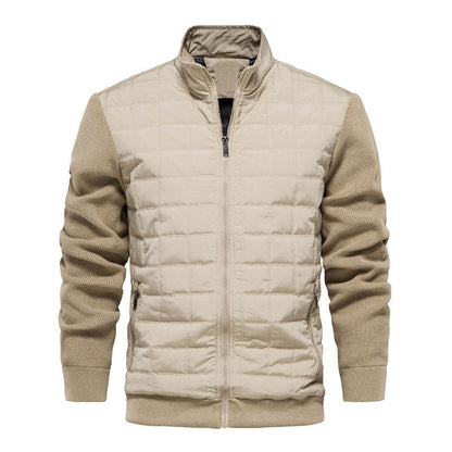 Casual herenjack met gewatteerde body