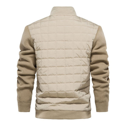 Casual herenjack met gewatteerde body