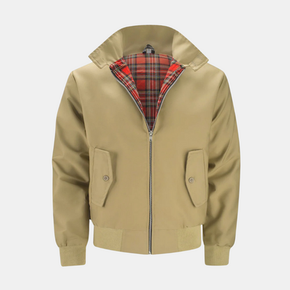 Klassiek Harrington-jack met ruitvoering