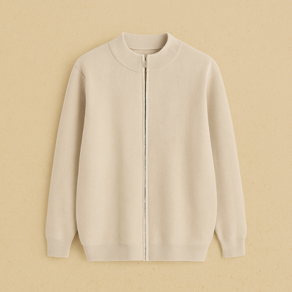 Heren Vest | Rits & Lange Mouw