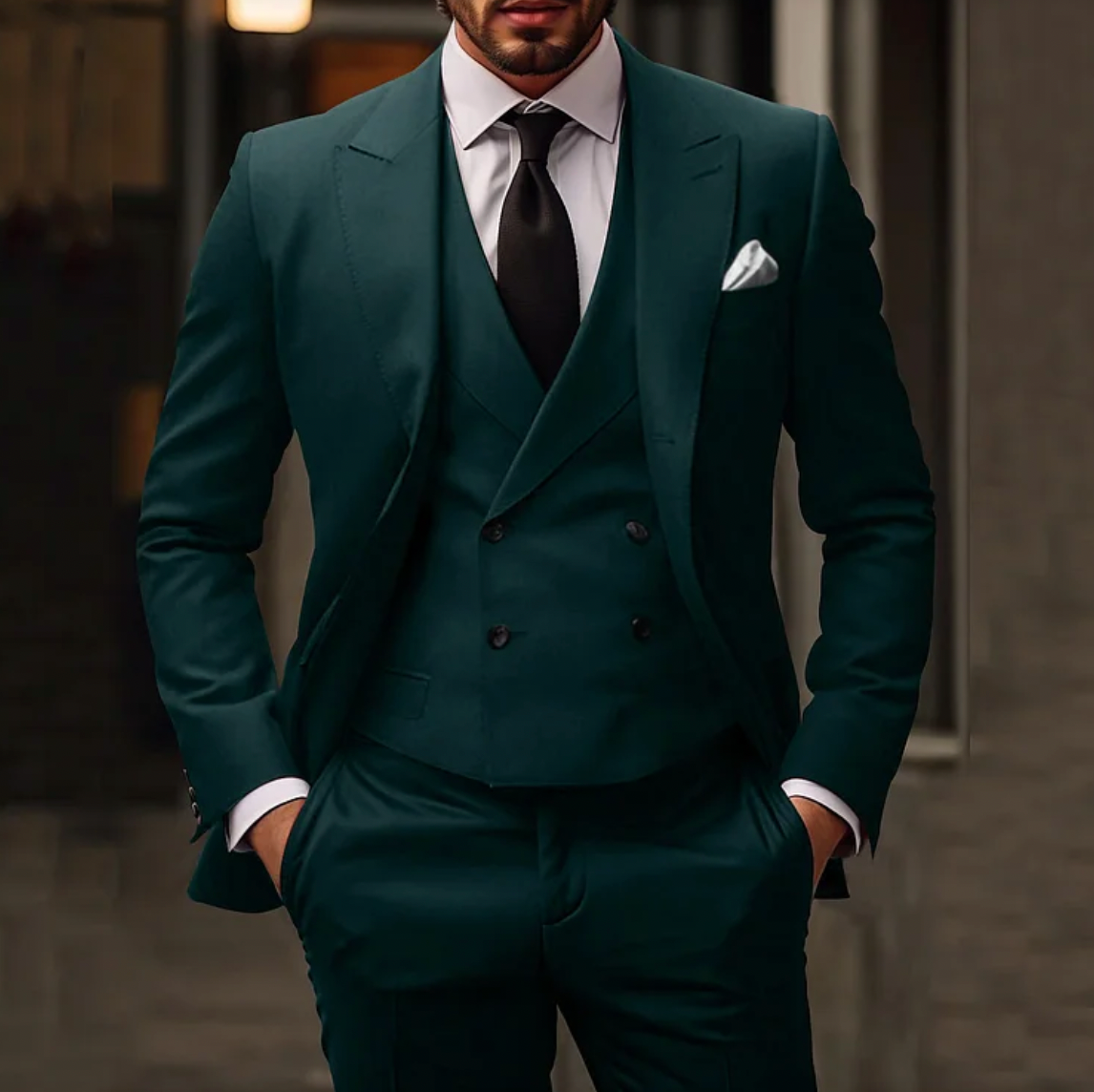 Aron - 3-Delig Heren Pak Slim Fit