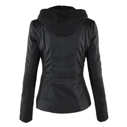 Aurora Leren Jas Dames jas | Capuchon