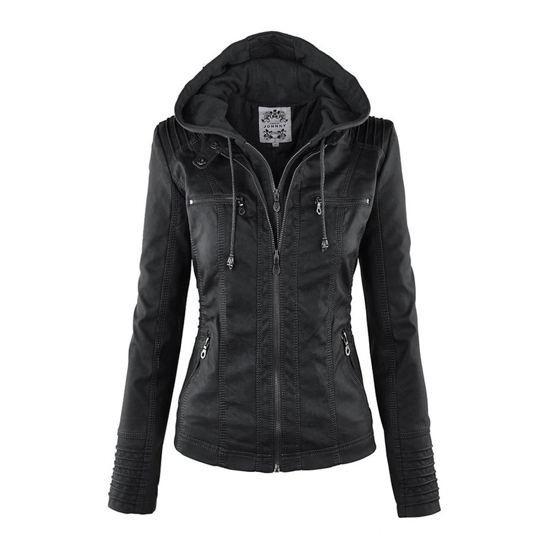 Aurora Leren Jas Dames jas | Capuchon