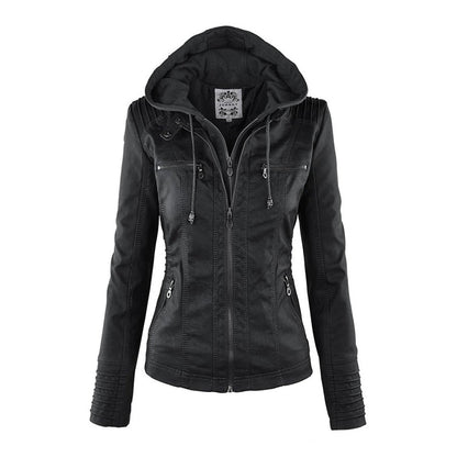 Aurora Leren Jas Dames jas | Capuchon