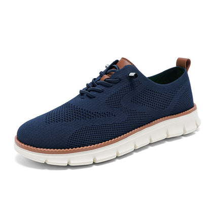 Knitted Casual Sneakers For Men | Lace-Up