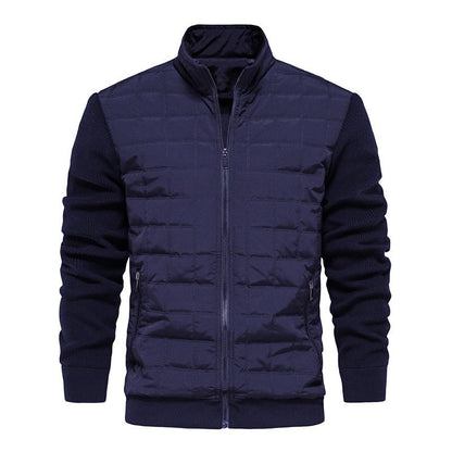 Casual herenjack met gewatteerde body