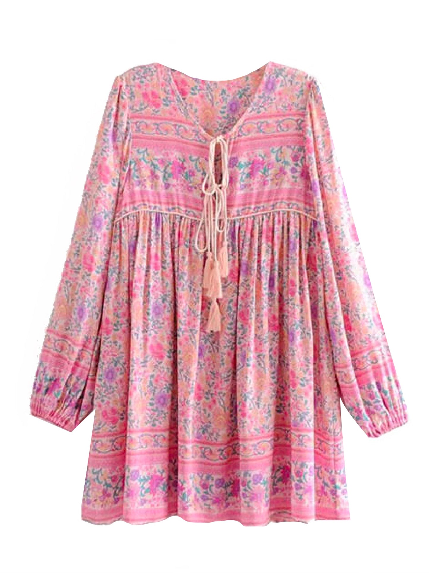 Bohemian Tuniekjurk met Romantische Print
