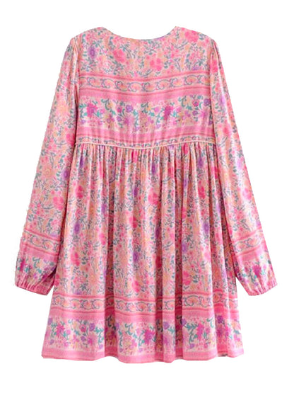 Bohemian Tuniekjurk met Romantische Print