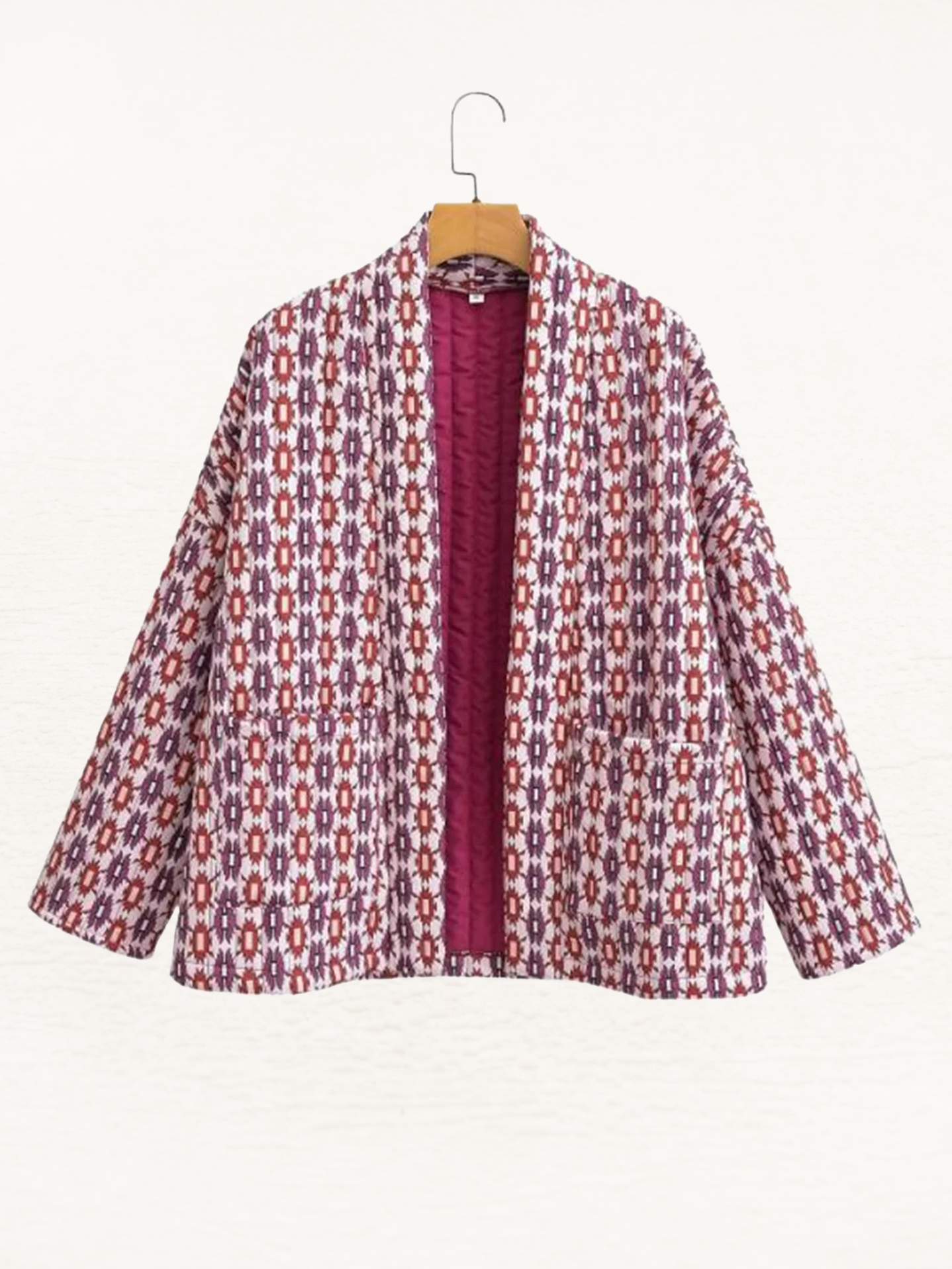 Mireille - Quilt Jack Dames | Gewatteerde Jas Met Print | Stijlvol Tussenjasje