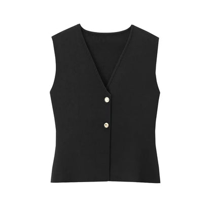 Fleur - Mouwloze Gilet Top