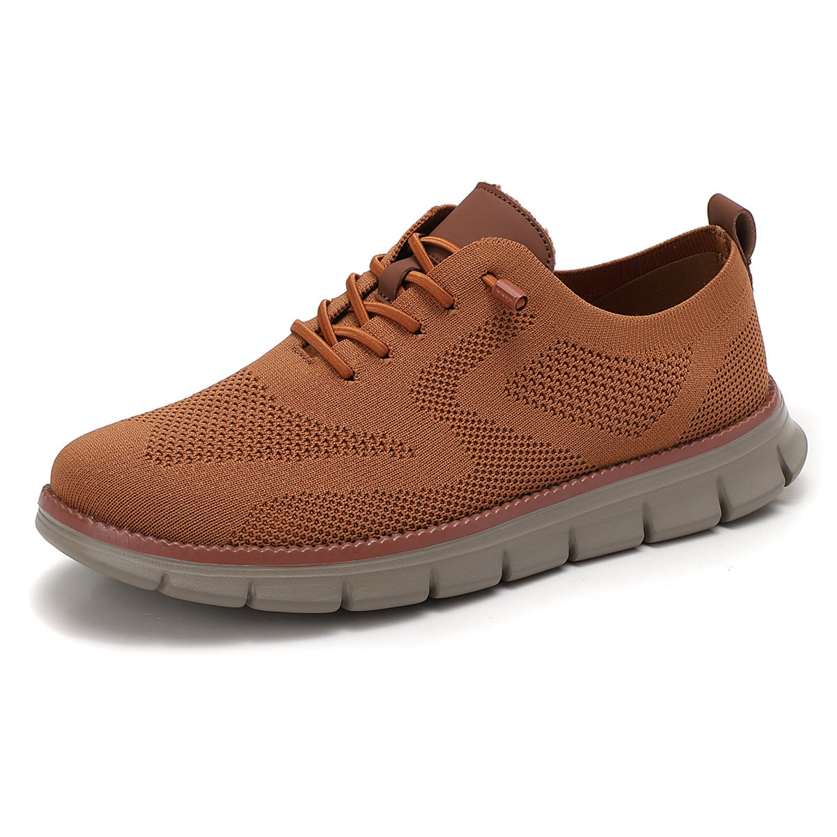 Knitted Casual Sneakers For Men | Lace-Up