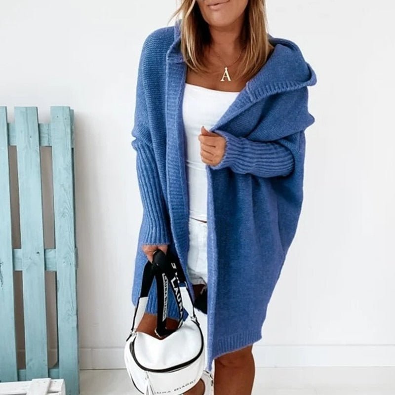 Dames Winter Cardigan Lang | Capuchon & Oversized