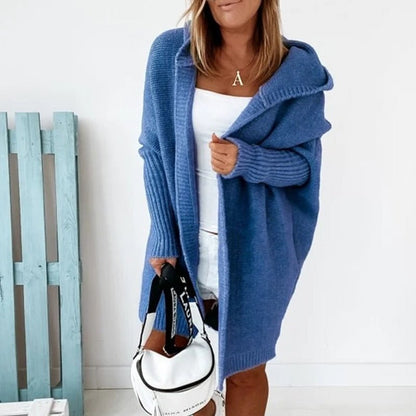 Dames Winter Cardigan Lang | Capuchon & Oversized